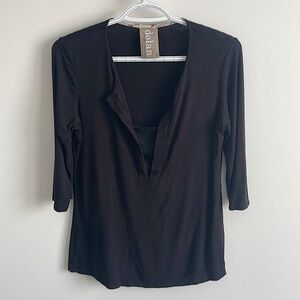 COPY - Anthropologie black long sleeve shirt